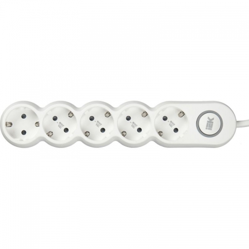 Удлинитель 5х1.5м с заземл. 16А 250В У05В UNO 2P+PE 3х1.5кв.мм IEK WYP53-16-05-D15-ZK WYP53-16-05-D15-ZK