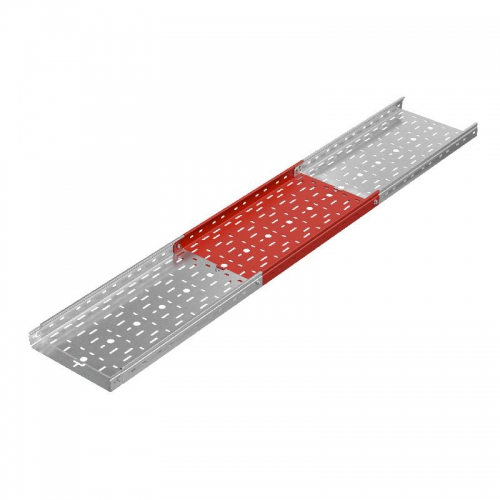 Лоток листовой перфорированный 300х50 L3000 сталь 0.7мм 