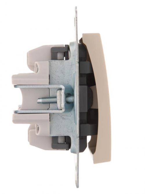 Механизм переключателя проходного 1-кл. 1п СП Karina 10А IP20 крем. LEZARD 707-0388-105 707-0388-105