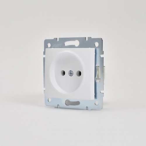 Механизм розетки 1-м СП Karina 16А IP20 без заземл. термопласт бел. LEZARD 707-0288-121B 707-0288-121B