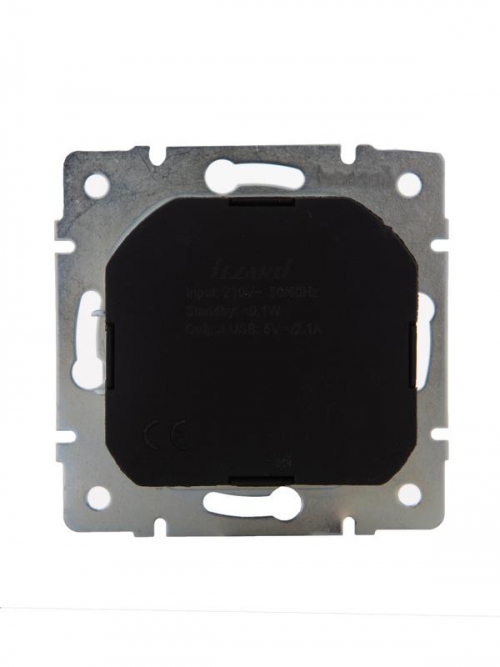 Механизм розетки 1-м СП Karina 16А с заземл. + USB разъем бел. LEZARD 707-0288-181 707-0288-181