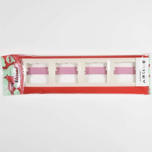 Рамка 4-м Karina Life горизонт. крем. LEZARD 708-0300-149 708-0300-149