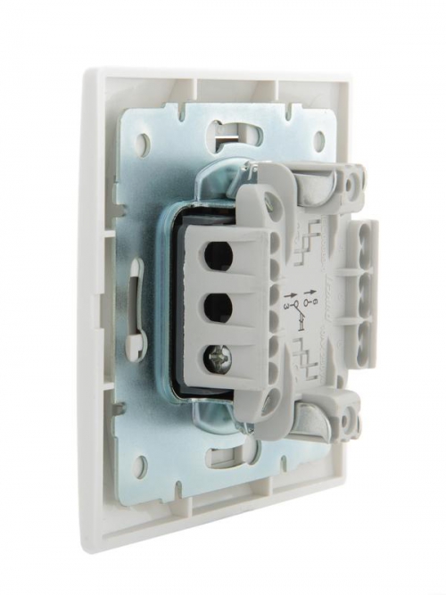 Выключатель кнопочный 1-кл. СП Mira бел./бел. LEZARD 701-0202-103 701-0202-103