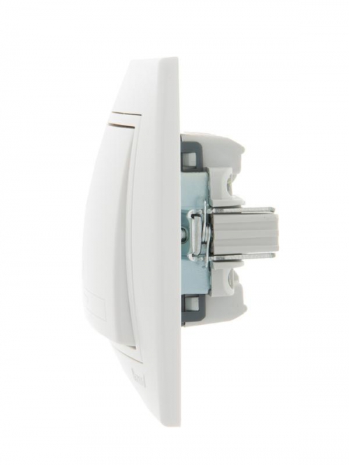 Выключатель кнопочный 1-кл. СП Mira бел./бел. LEZARD 701-0202-103 701-0202-103