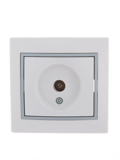 Розетка проходная TV СП Mira бел./сер. LEZARD 701-0215-129 701-0215-129