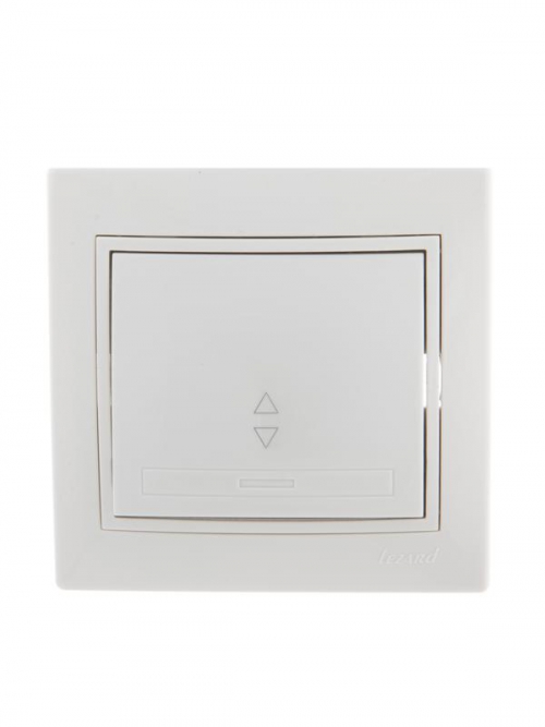 Переключатель проходной 1-кл. СП Mira 10А IP20 с бел.вставкой бел. LEZARD 701-0202-105 701-0202-105