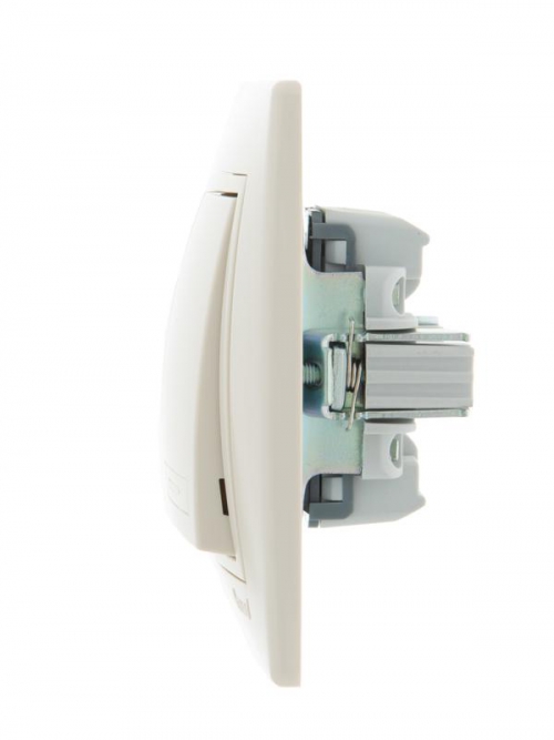 Выключатель 2-кл. СП Mira 10А IP20 со вставкой крем. LEZARD 701-0303-101 701-0303-101