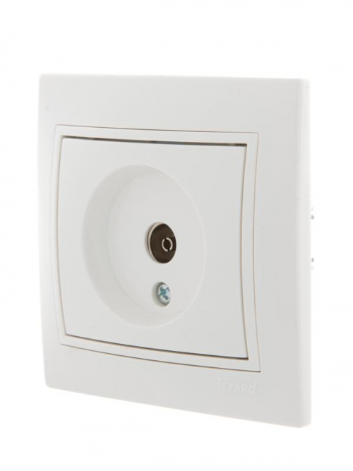Розетка проходная TV СП Mira бел./бел. LEZARD 701-0202-129 701-0202-129