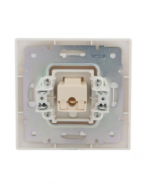 Розетка компьютерная 1-м СП Mira RJ45 бел./бел. LEZARD 701-0202-139 701-0202-139