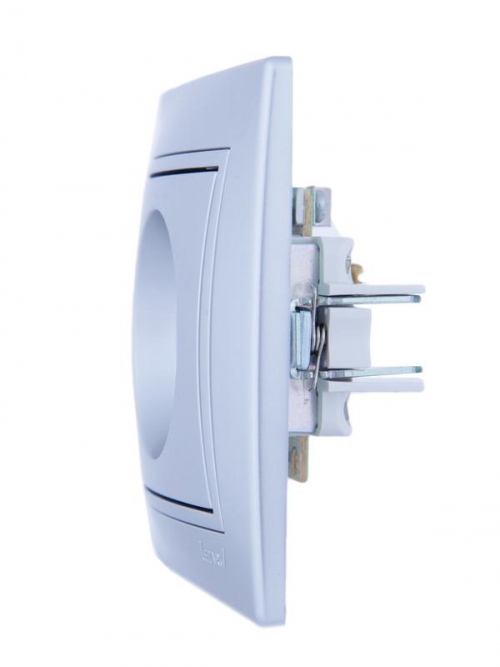 Розетка оконечная TV СП Mira сер. метал. LEZARD 701-1010-130 701-1010-130