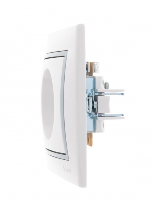 Розетка оконечная TV СП Mira 16А IP20 с сер. вставкой бел. LEZARD 701-0215-130 701-0215-130