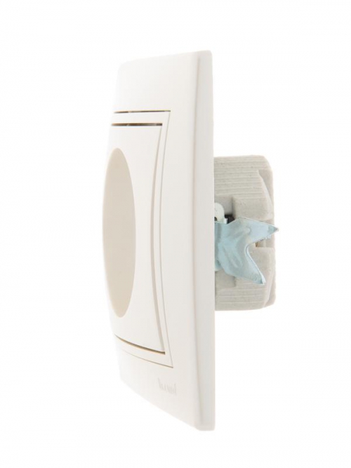 Розетка 1-м СП Mira 16А IP20 без заземл. со вставкой керамика жемчуж./бел. перламутр. LEZARD 701-3030-121 701-3030-121