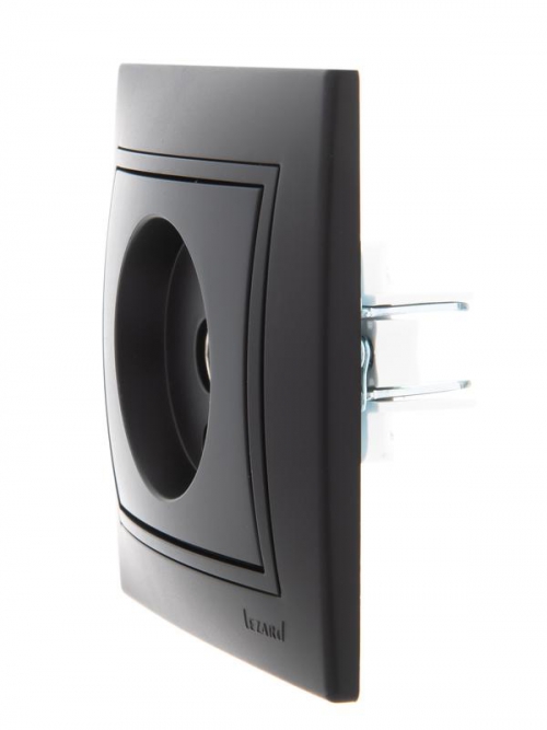 Розетка проходная TV СП Mira черн. бархат LEZARD 701-4242-129 701-4242-129