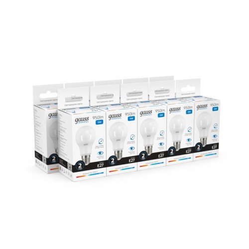 Лампа светодиодная Elementary 10Вт A60 6500К холод. бел. E27 950лм GAUSS 23230 23230