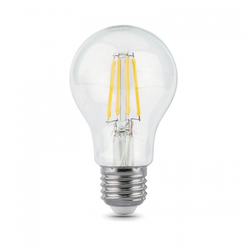 Лампа светодиодная филаментная Filament 10Вт A60 2700К тепл. бел. E27 930лм GAUSS 102802110 102802110