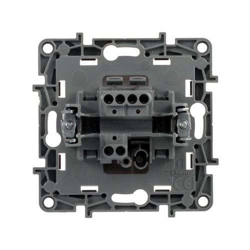 Выключатель 1-кл. СП Etika 10А IP20 250В 10AX безвинт. зажимы механизм бел. Leg 672201 672201