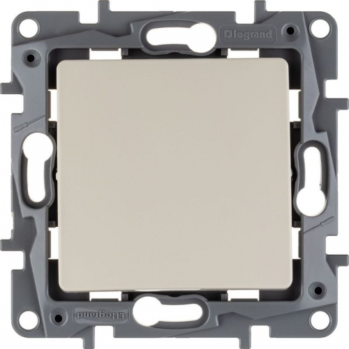 Механизм переключателя 1-кл. СП Etika 10А IP20 250В 10AX безвинт. зажимы сл. кость Leg 672305 672305