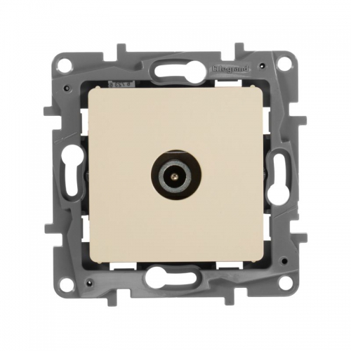 Розетка телевизионная оконечная TV СП Etika 5дБ 5-862МГц механизм сл. кость Leg 672365 672365