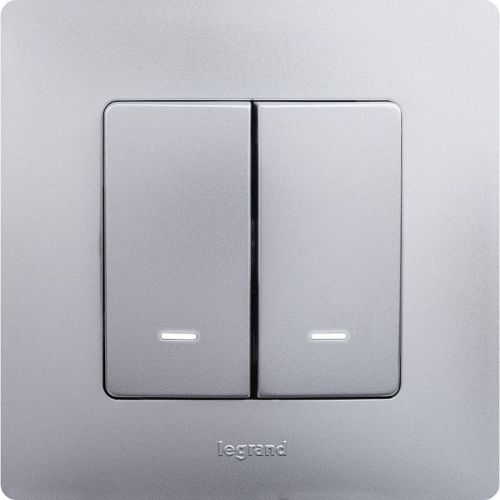 Рамка 1-м Etika алюм. Leg 672551 672551