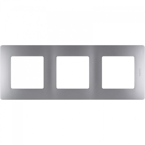 Рамка 3-м Etika алюм. Leg 672553 672553