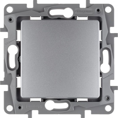 Выключатель 1-кл. СП Etika 10А IP20 250В 10AX авт. зажимы механизм алюм. Leg 672401 672401