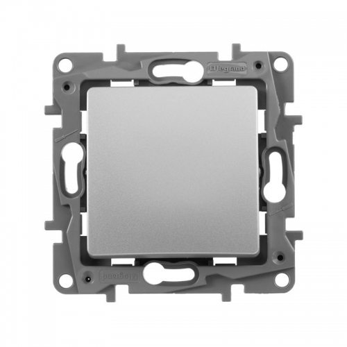 Выключатель 1-кл. СП Etika 10А IP20 250В 10AX авт. зажимы механизм алюм. Leg 672401 672401