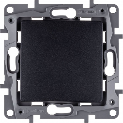 Выключатель 1-кл. СП Etika 10А IP20 250В 10AX авт. зажимы механизм антрацит Leg 672601 672601