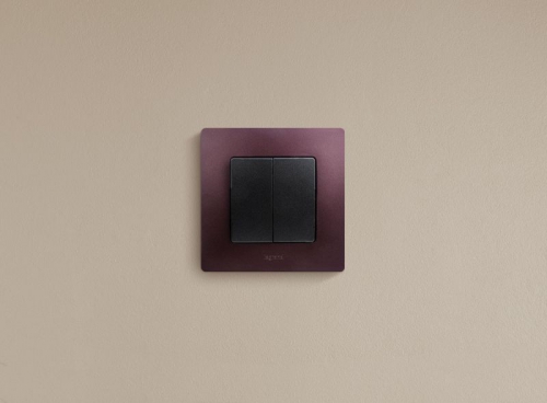 Выключатель 2-кл. СП Etika 10А IP20 250В 10AX авт. зажимы механизм антрацит Leg 672602 672602