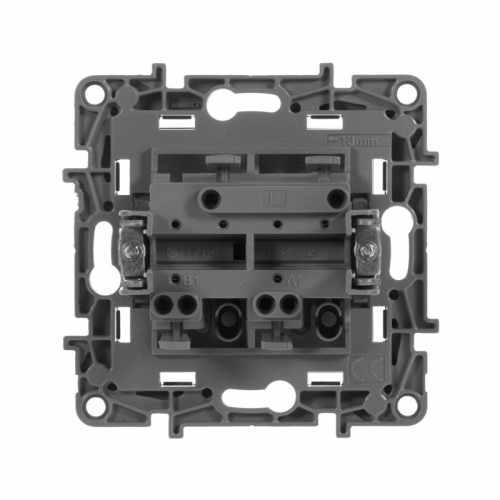 Выключатель 2-кл. СП Etika 10А IP20 250В 10AX авт. зажимы механизм антрацит Leg 672602 672602