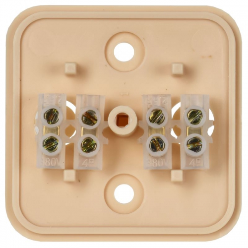 Коробка распаячная ОП 50х50х20 IP20 КМ41206-04 (4 клем. 3кв.мм) сосна ИЭК UKO10-050-050-020-K34 UKO10-050-050-020-K34