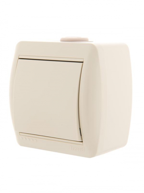 Выключатель 1-кл. ОП Nata 10А IP20 крем. LEZARD 710-0300-100 710-0300-100