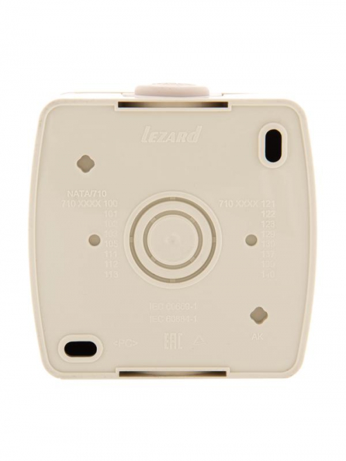 Розетка 1-м ОП Nata 16А IP20 без заземл. керамика крем. LEZARD 710-0300-121 710-0300-121