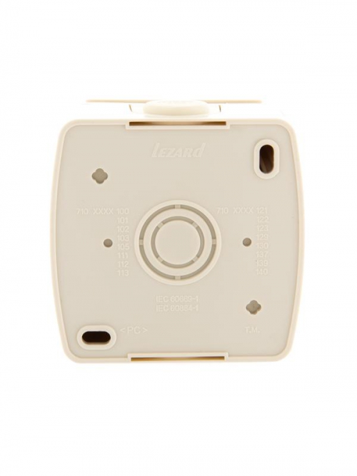 Розетка 1-м ОП Nata 16А IP20 с заземл. с защ. крышкой керамика крем. LEZARD 710-0300-123 710-0300-123