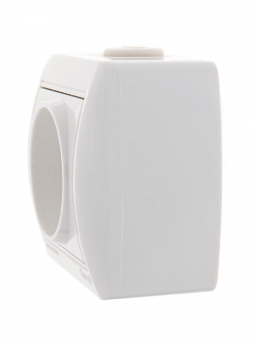 Розетка 1-м ОП Nata 16А IP20 без заземл. керамика бел. LEZARD 710-0200-121 710-0200-121