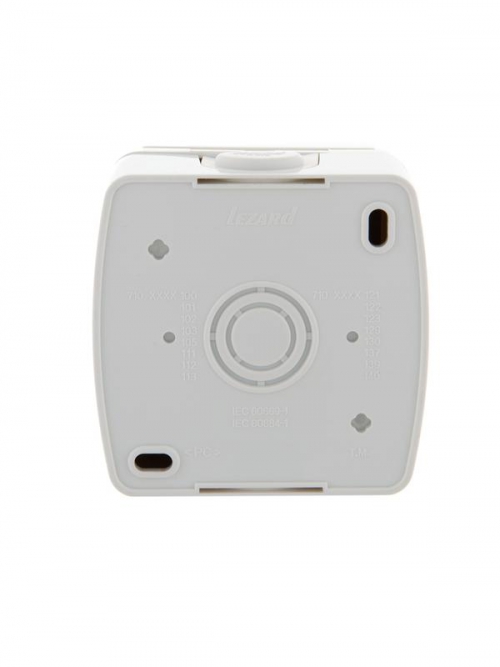 Розетка 1-м ОП Nata 16А IP20 с заземл. с защ. крышкой керамика бел. LEZARD 710-0200-123 710-0200-123