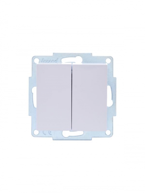 Выключатель 2-кл. СП Vesna механизм бел. LEZARD 742-0288-101 742-0288-101