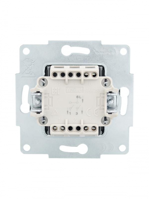 Выключатель 2-кл. СП Vesna механизм черн. бархат LEZARD 742-4288-101 742-4288-101