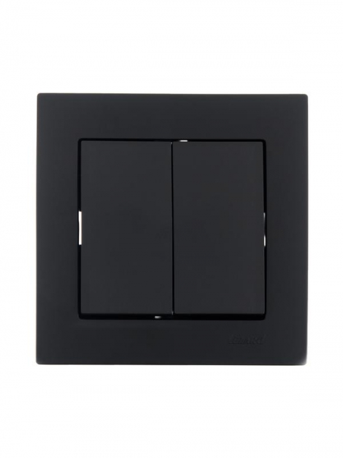 Выключатель 2-кл. СП Vesna механизм черн. бархат LEZARD 742-4288-101 742-4288-101