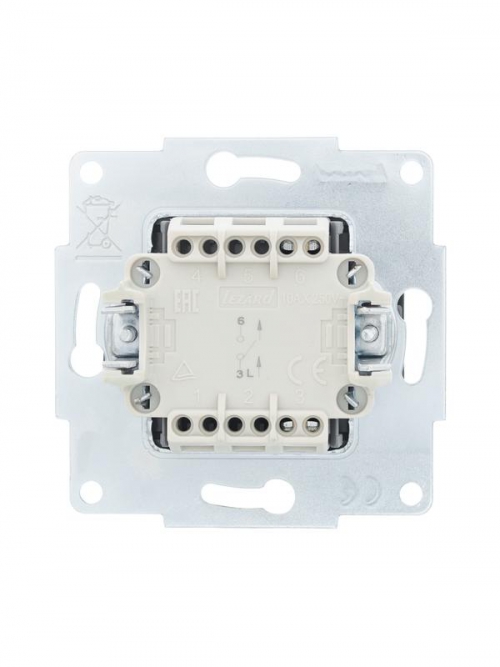 Выключатель 1-кл. СП Vesna механизм черн. бархат LEZARD 742-4288-100 742-4288-100