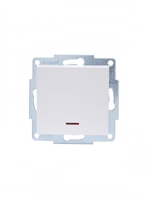 Выключатель 1-кл. СП Vesna с индикацией механизм бел. LEZARD 742-0288-111 742-0288-111