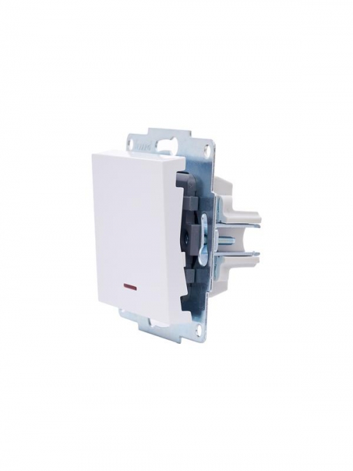 Выключатель 1-кл. СП Vesna с индикацией механизм бел. LEZARD 742-0288-111 742-0288-111