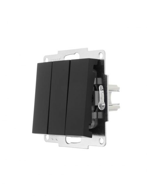 Выключатель 3-кл. СП Vesna механизм черн. бархат LEZARD 742-4288-109 742-4288-109