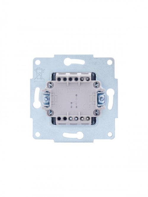 Переключатель проходной 1-кл. СП Vesna механизм бел. LEZARD 742-0288-105 742-0288-105