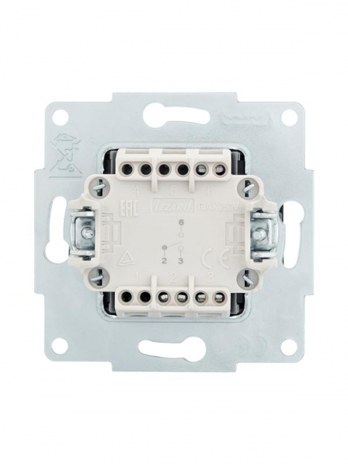 Переключатель проходной 1-кл. СП Vesna механизм черн. бархат LEZARD 742-4288-105 742-4288-105