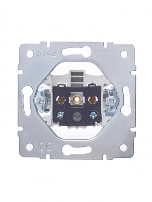 Розетка 1-м СП Vesna без заземл. ПБТ механизм бел. LEZARD 742-0288-121B 742-0288-121B