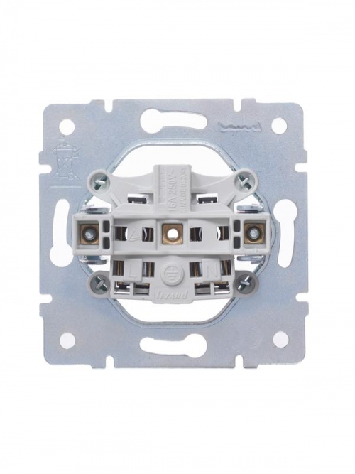 Розетка 1-м СП Vesna без заземл. ПБТ механизм бел. LEZARD 742-0288-121B 742-0288-121B