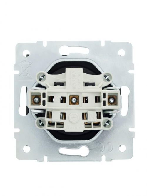 Розетка 1-м СП Vesna без заземл. ПБТ механизм черн. бархат LEZARD 742-4288-121B 742-4288-121B