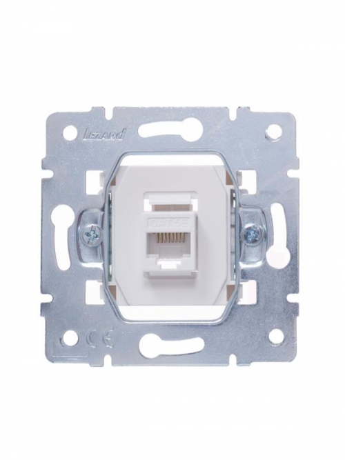 Розетка компьютерная 1-м СП Vesna механизм бел. LEZARD 742-0288-139 742-0288-139