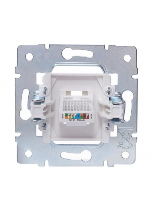 Розетка компьютерная 1-м СП Vesna механизм бел. LEZARD 742-0288-139 742-0288-139