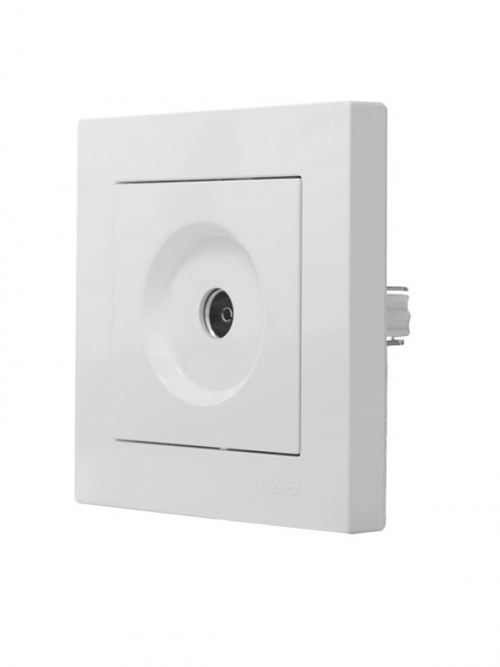 Розетка телевизионная оконечная TV 1-м СП Vesna механизм бел. LEZARD 742-0288-130 742-0288-130